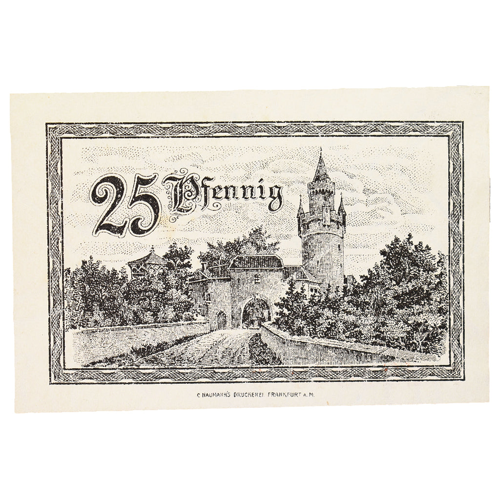 Banconote, Germania, Friedberg, 25 Pfennig, chateau 3, 1920, 1920-12-01, SPL