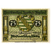 Banconote, Germania, Auerbach, 75 Pfennig, personnage, 1921, 1921-07-01, SPL
