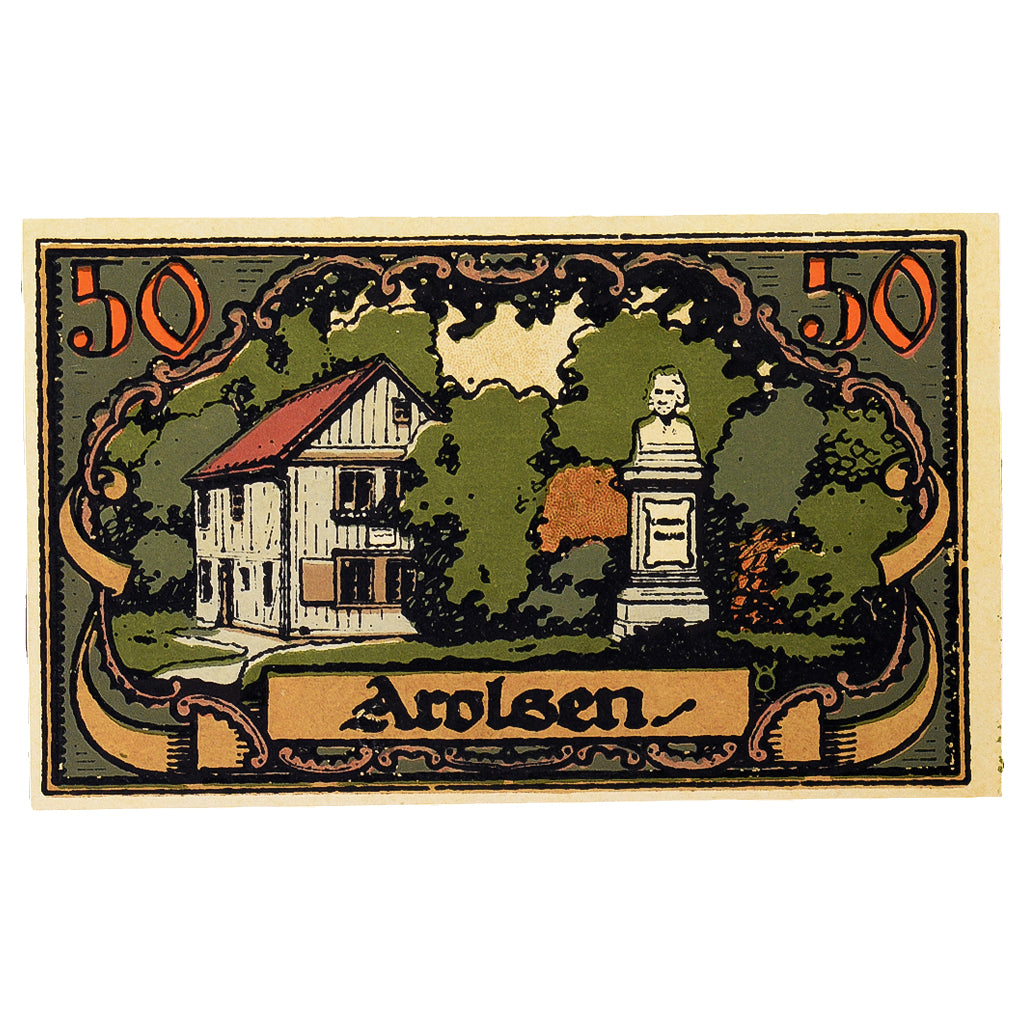 Banconote, Germania, Arolsen, 50 Pfennig, Maison, 1921, 1921-06-01, SPL
