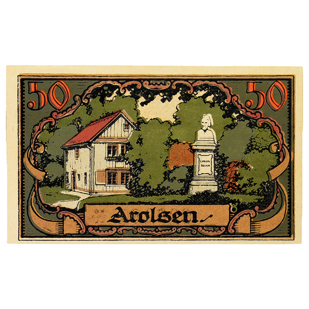 Banconote, Germania, Arolsen, 50 Pfennig, maison 1, 1921, 1921-06-01, SPL