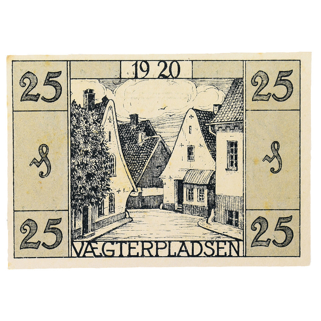 Banconote, Germania, Apenrade Stadt, 25 Pfennig, poisson, 1920, SPL-, Mehl:21.1