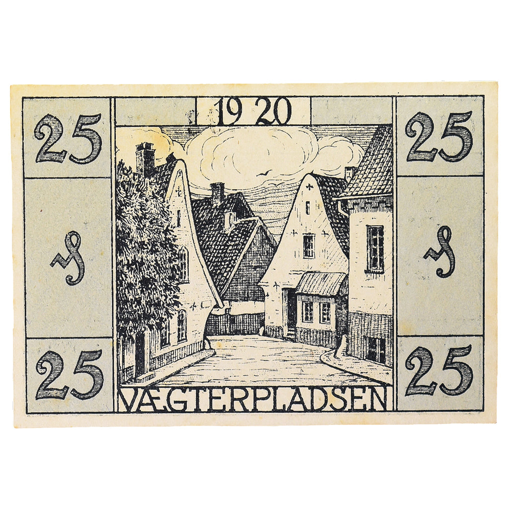 Banconote, Germania, Apenrade Stadt, 25 Pfennig, Poissons 1, 1920, SPL-