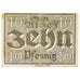 Banknot, Niemcy, alzey stadt, 10 Pfennig, valeur faciale, 1921, 1921-02-01
