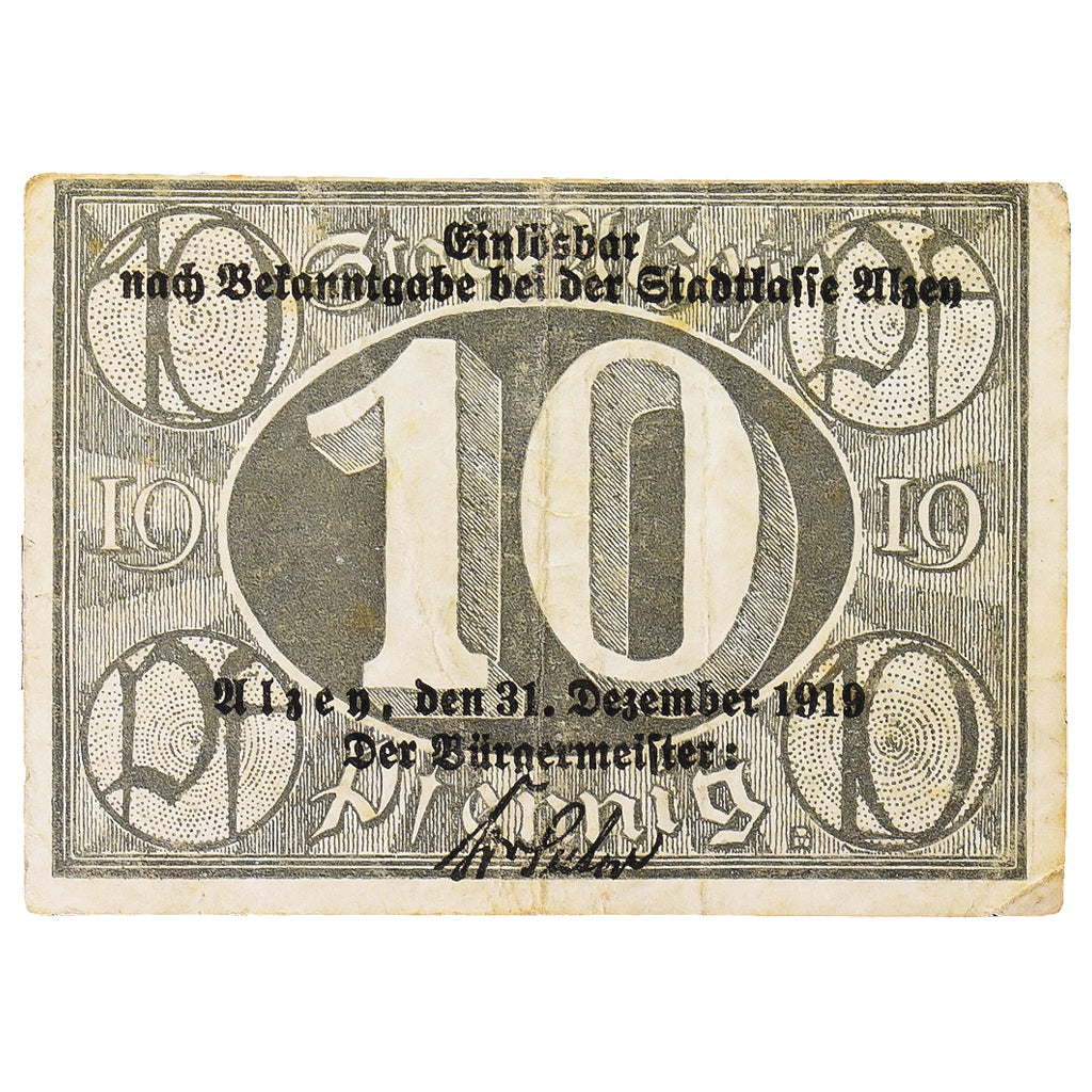 Banknot, Niemcy, alzey stadt, 10 Pfennig, valeur faciale, 1921, 1921-02-01