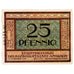 Geldschein, Deutschland, Ansbach Stadt, 25 Pfennig, cavalier, 1919, 1919-12-31