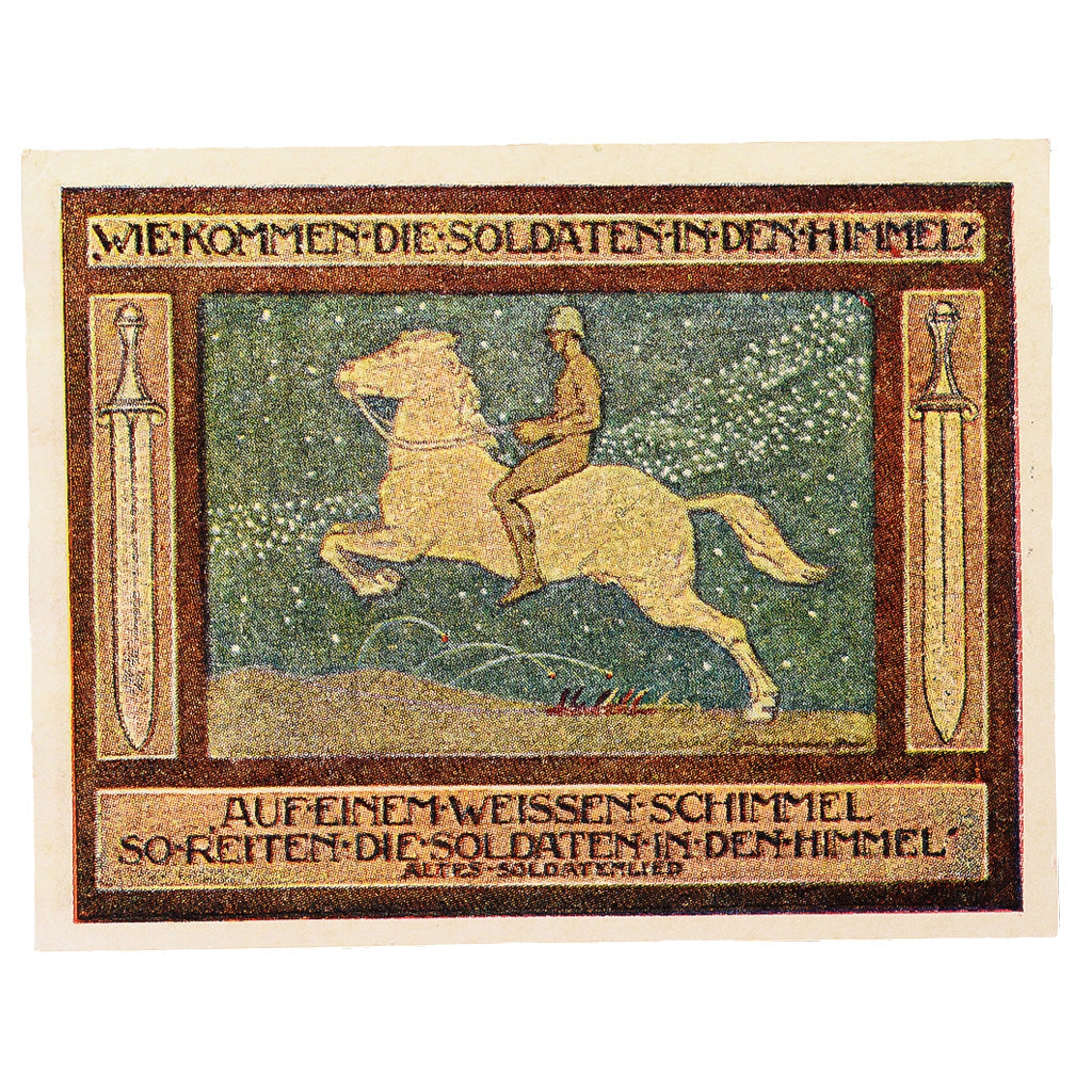 Geldschein, Deutschland, Ansbach Stadt, 25 Pfennig, cavalier, 1919, 1919-12-31