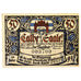 Banconote, Germania, Calbe a.d. Saale Stadt, 50 Pfennig, personnage 2, 1917