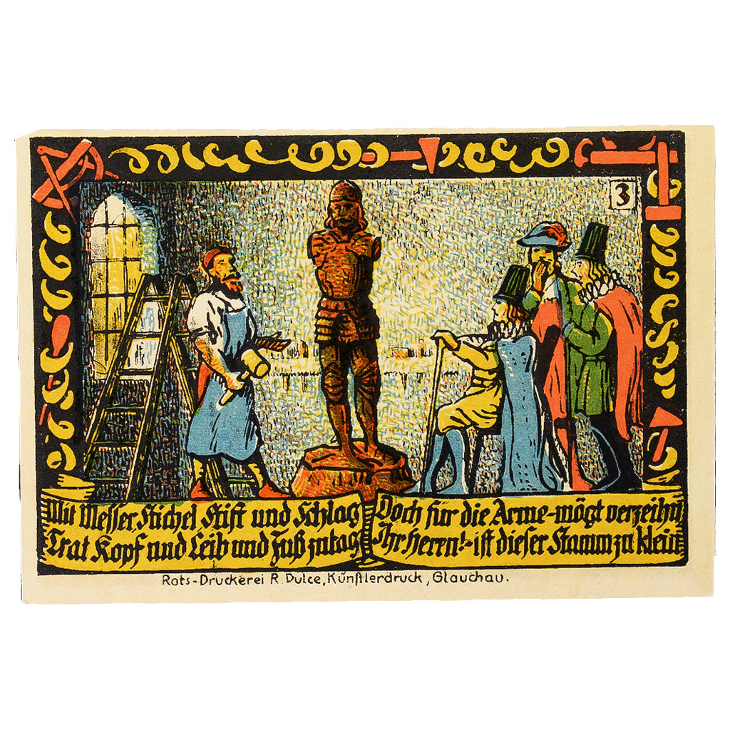 Banconote, Germania, Calbe a.d. Saale Stadt, 50 Pfennig, personnage 1, 1917