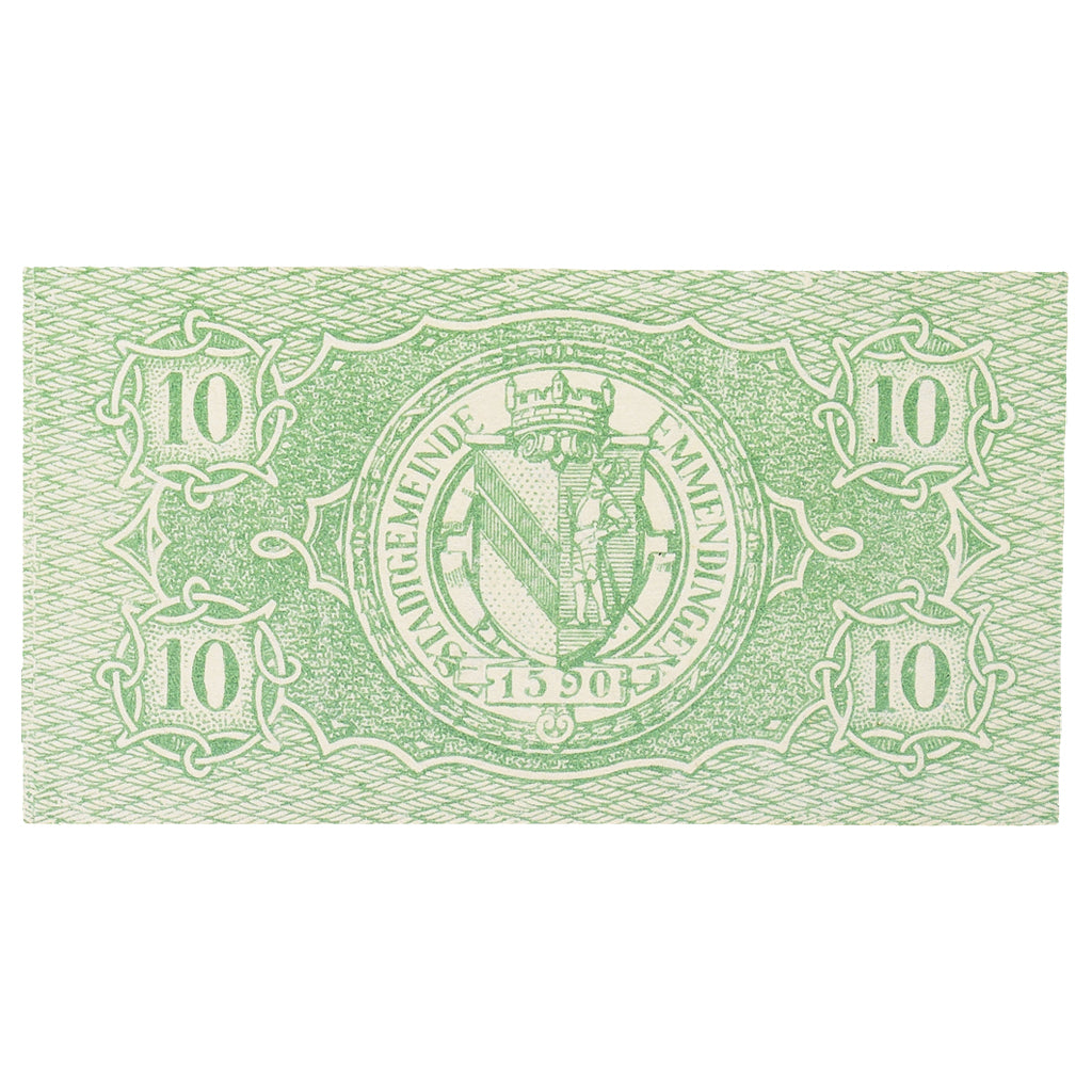 Banconote, Germania, Emmendingen Stadt, 10 Pfennig, valeur faciale, 1917