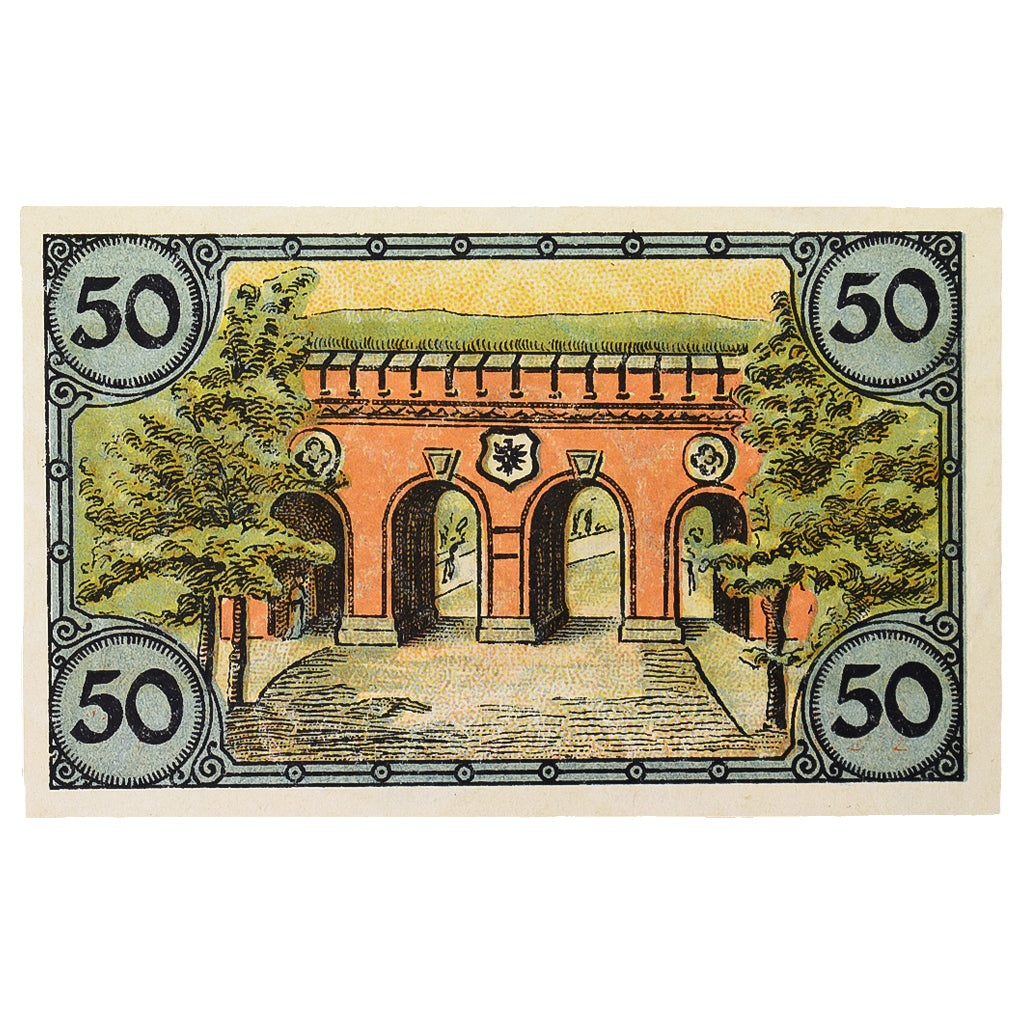 Banconote, Germania, Glogau Stadt, 50 Pfennig, pont, 1920, 1920-12-31, SPL