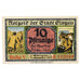 Banconote, Germania, Glogau Stadt, 10 Pfennig, batiment 1, 1920, 1920-12-31