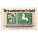 Banconote, Germania, Braunschweig, 10 Pfennig, personnage, 1921, 1921-05-01