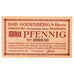 Banconote, Germania, Godesberg Bad Stadt, 50 Pfennig, personnage 2, 1920