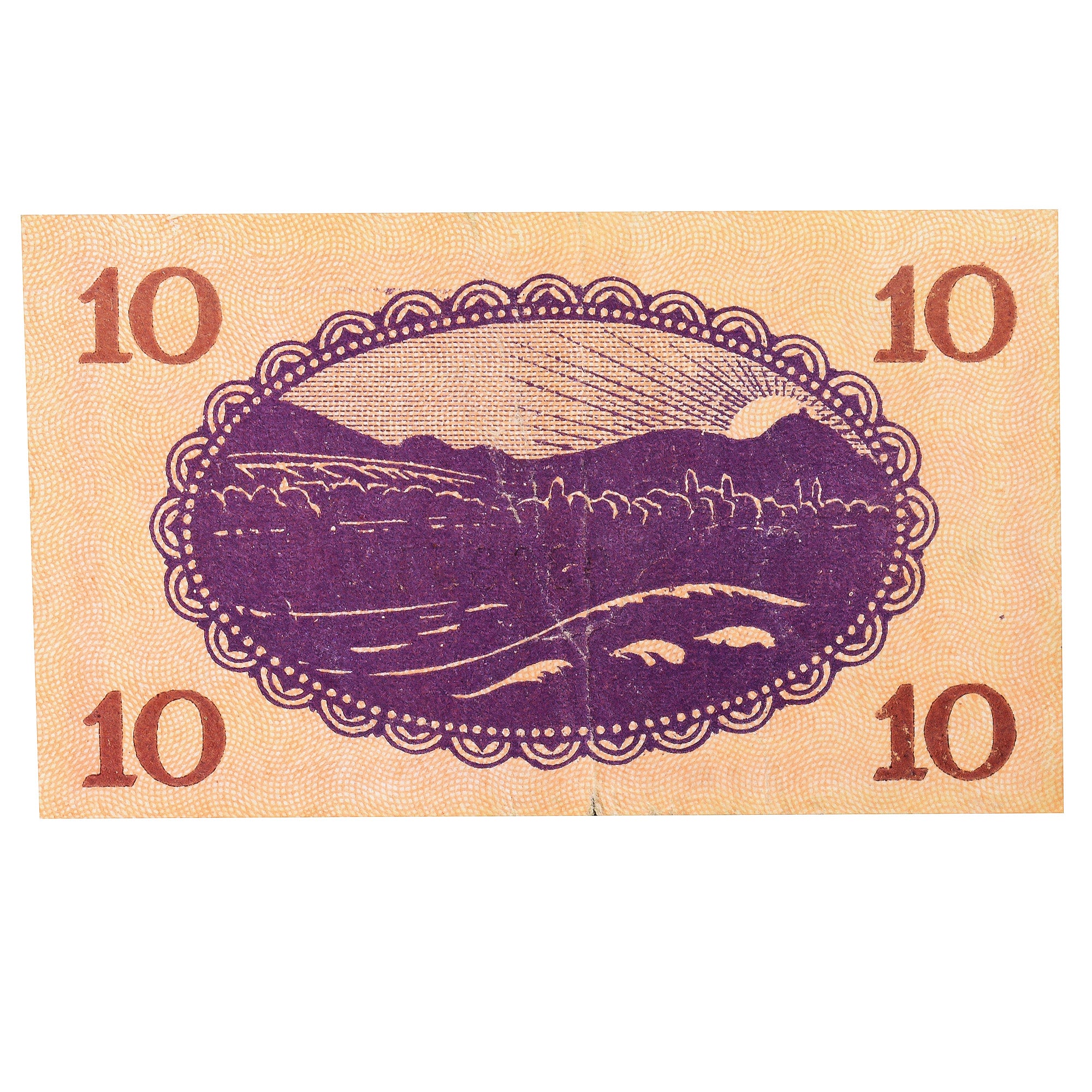 Banconote, Germania, Godesberg, 10 Pfennig, paysage, 1920, 1920-10-25, SPL