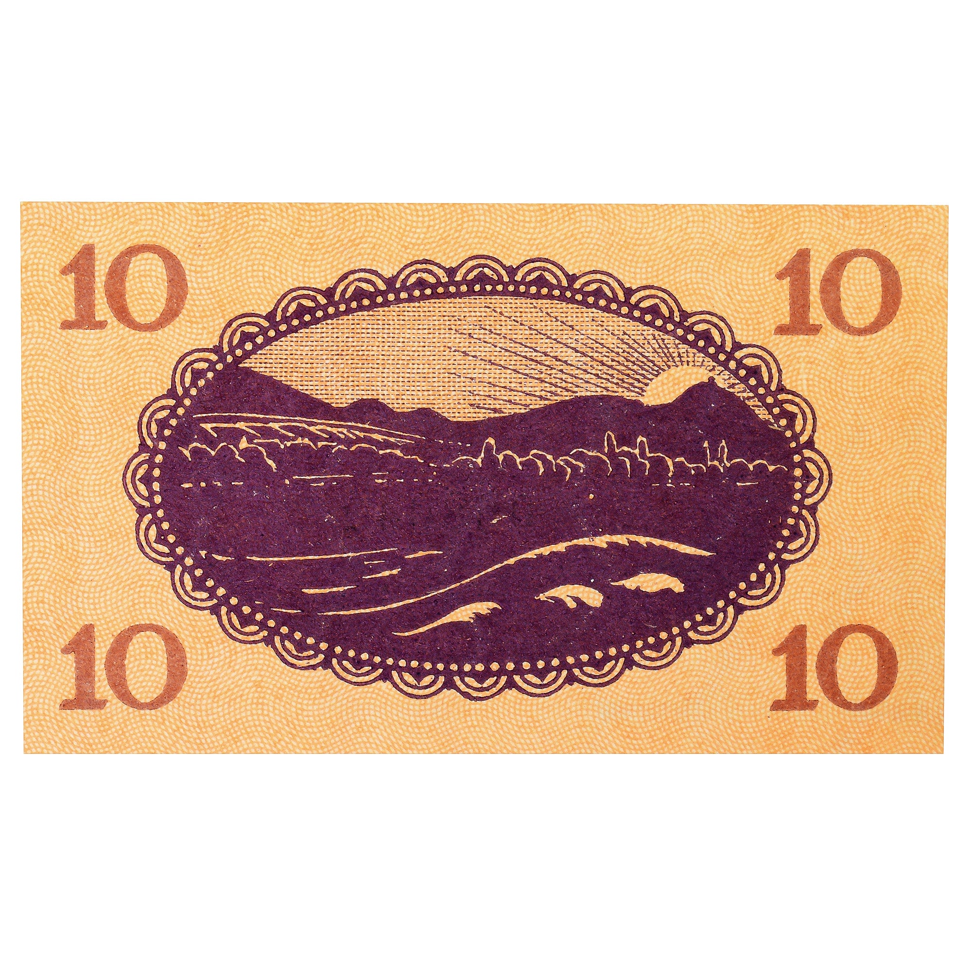 Banknot, Niemcy, Godesberg, 10 Pfennig, paysage 2, 1920, 1920-10-25, UNC(60-62)