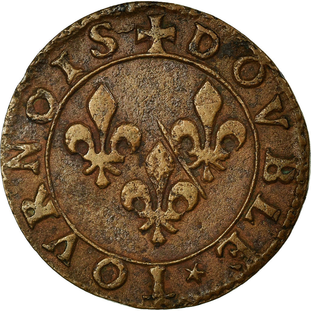 Régions françaises, CHÂTEAU-REGNAULT, 2 Deniers, Tournois, Cuivre, TTB+
