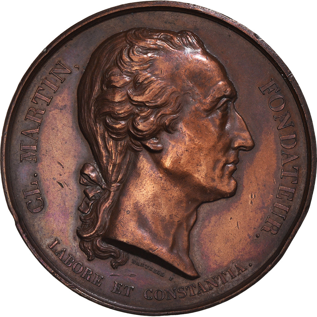 France, Médaille, Deuxième République, Major Martin, Ecole de la Martinière