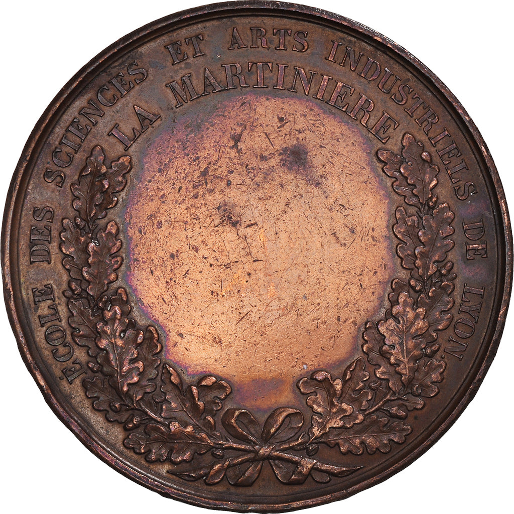 France, Médaille, Deuxième République, Major Martin, Ecole de la Martinière