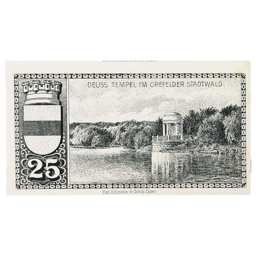 Banconote, Germania, Crefeld, 25 Pfennig, lac, 1919, 1919-03-20, SPL, Mehl:29.3