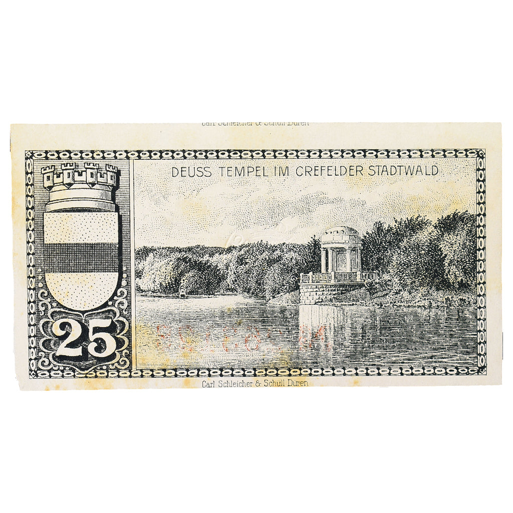 Banconote, Germania, Crefeld, 25 Pfennig, lac 1, 1919, 1919-03-20, SPL