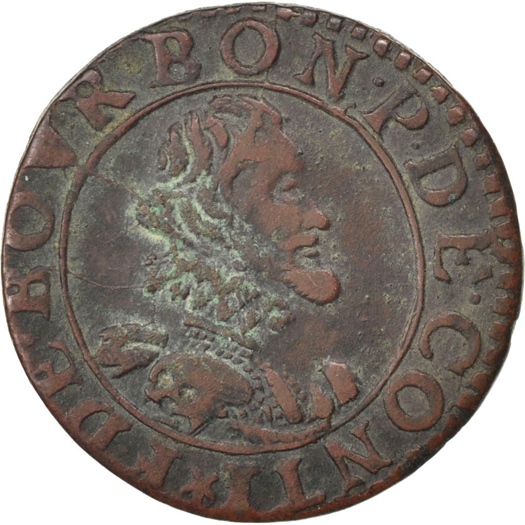 FRANSE STATEN, CHÂTEAU-REGNAULT, 2 Deniers, Tournois, Koper, ZF, CGKL:664
