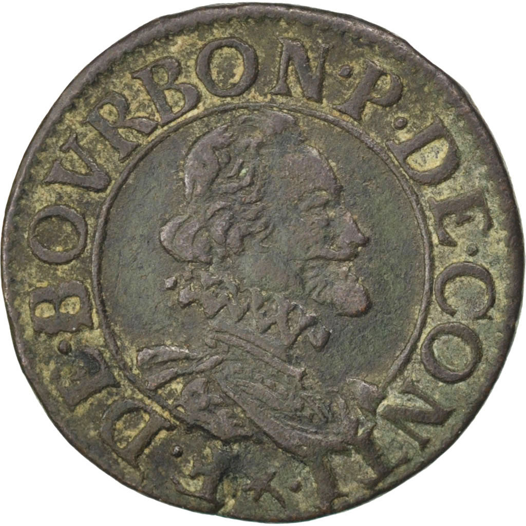 FRENCH STATES, CHÂTEAU-REGNAULT, 2 Deniers, Tournois, Kupfer, SS, CGKL:666