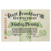 Geldschein, Deutschland, Frankfurt am Main Stadt, 50 Pfennig, Blason, 1917
