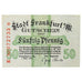 Billete, Alemania, Frankfurt am Main Stadt, 50 Pfennig, Blason 1, 1917