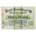 Geldschein, Deutschland, Frankfurt am Main Stadt, 50 Pfennig, Blason 2, 1917