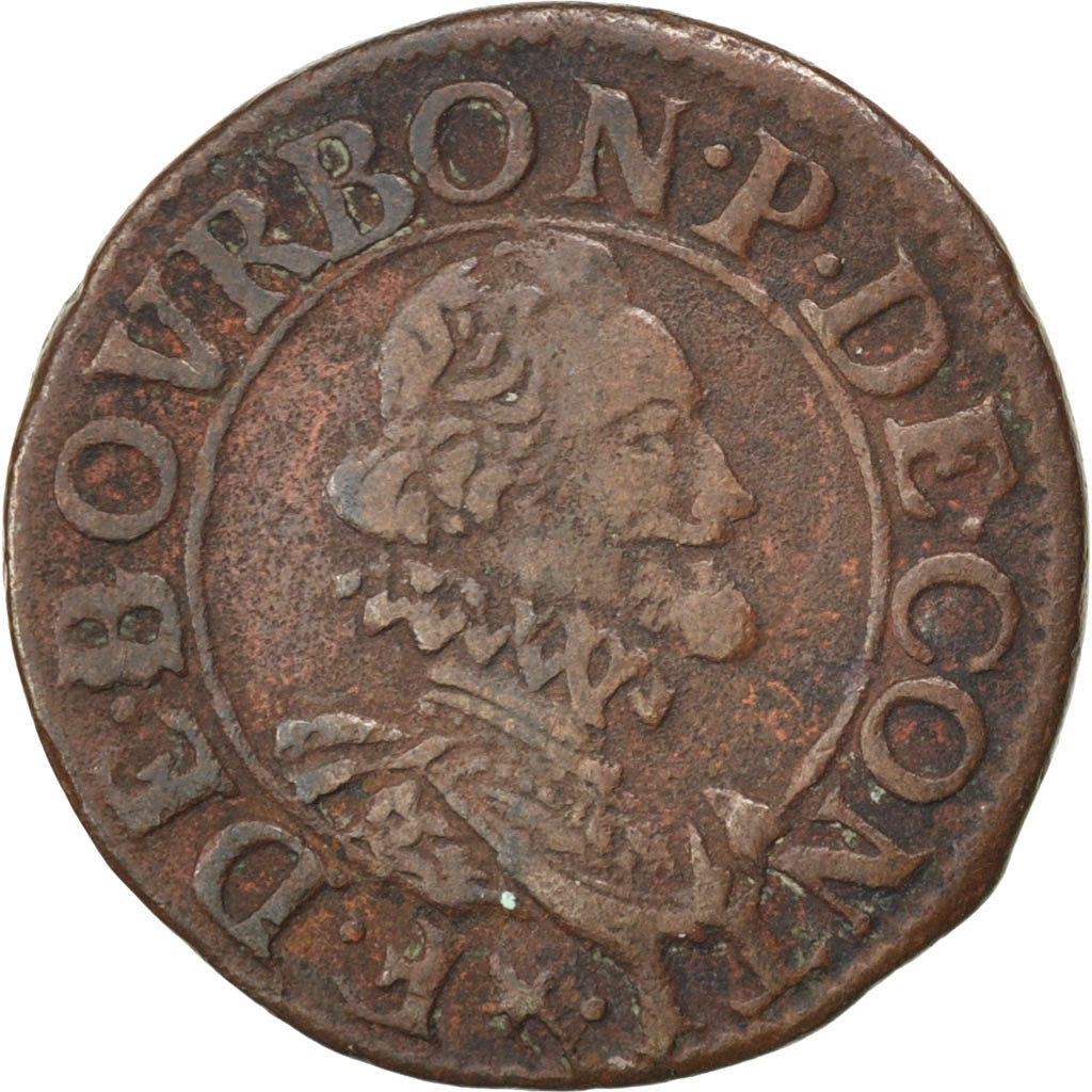ESTADOS FRANCESES, CHÂTEAU-REGNAULT, 2 Deniers, Tournois, Cobre, EF(40-45)
