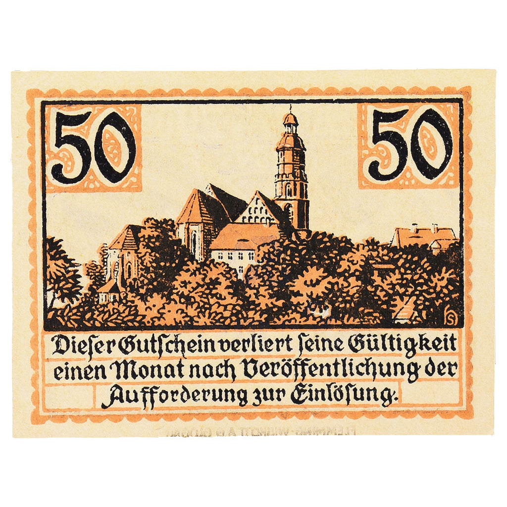 Banconote, Germania, Kamenz, 10 Pfennig, paysage, 1921, 1921-01-01, SPL