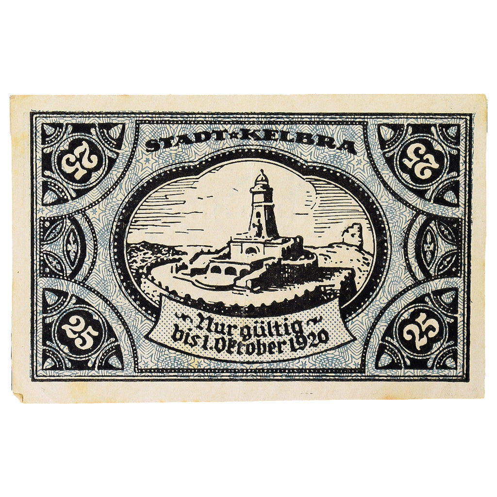 Geldschein, Deutschland, Kelbra, 25 Pfennig, village, 1921, 1921-07-12, VZ+