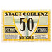 Geldschein, Deutschland, Coblenz Stadt, 50 Pfennig, fontaine, 1921, 1921-05-01