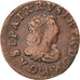 ESTADOS FRANCESES, DOMBES, Gaston d'Orléans, Denier Tournois, 1649, Cobre