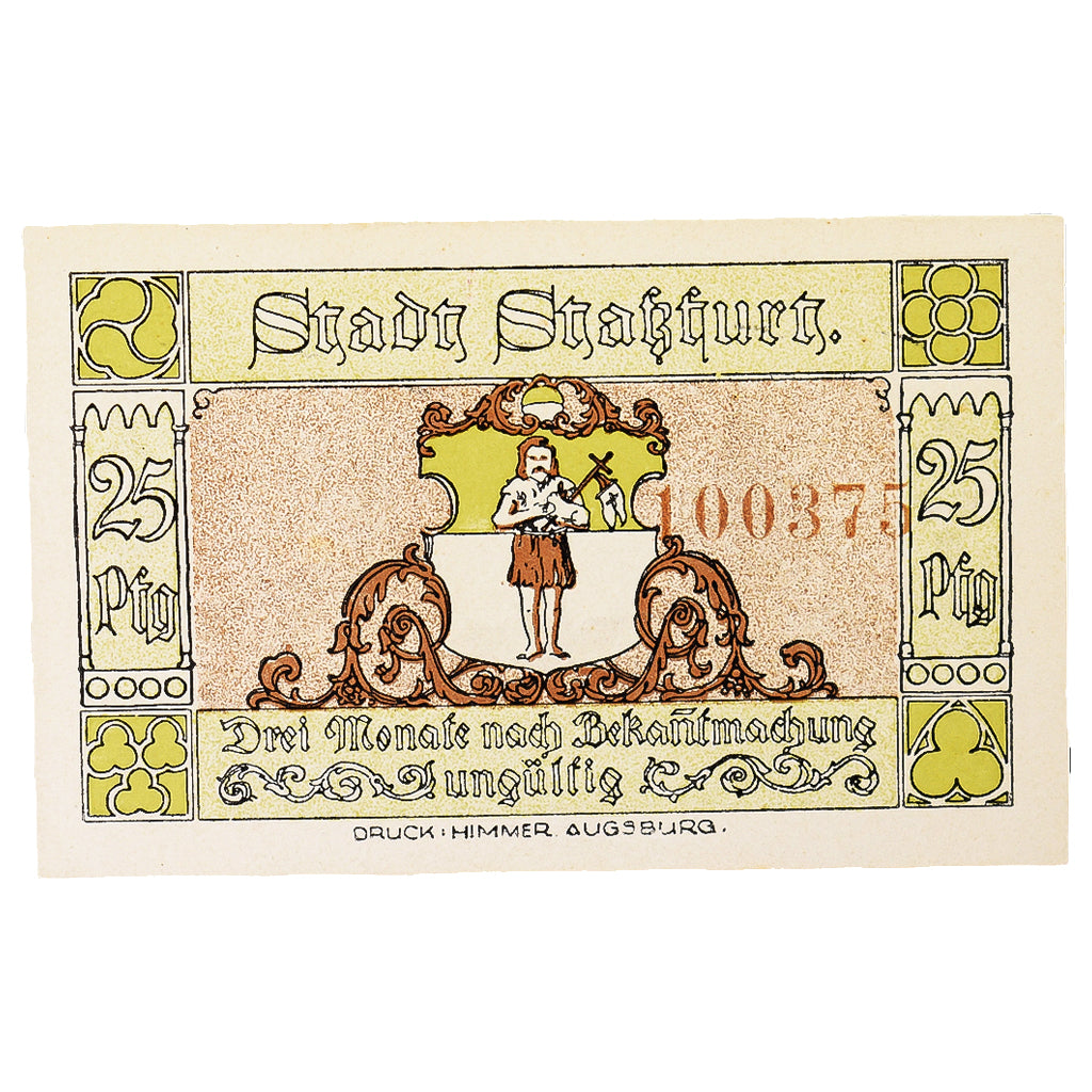 Geldschein, Deutschland, Stassfurt, 25 Pfennig, Village 3, 1921, 1921-09-01