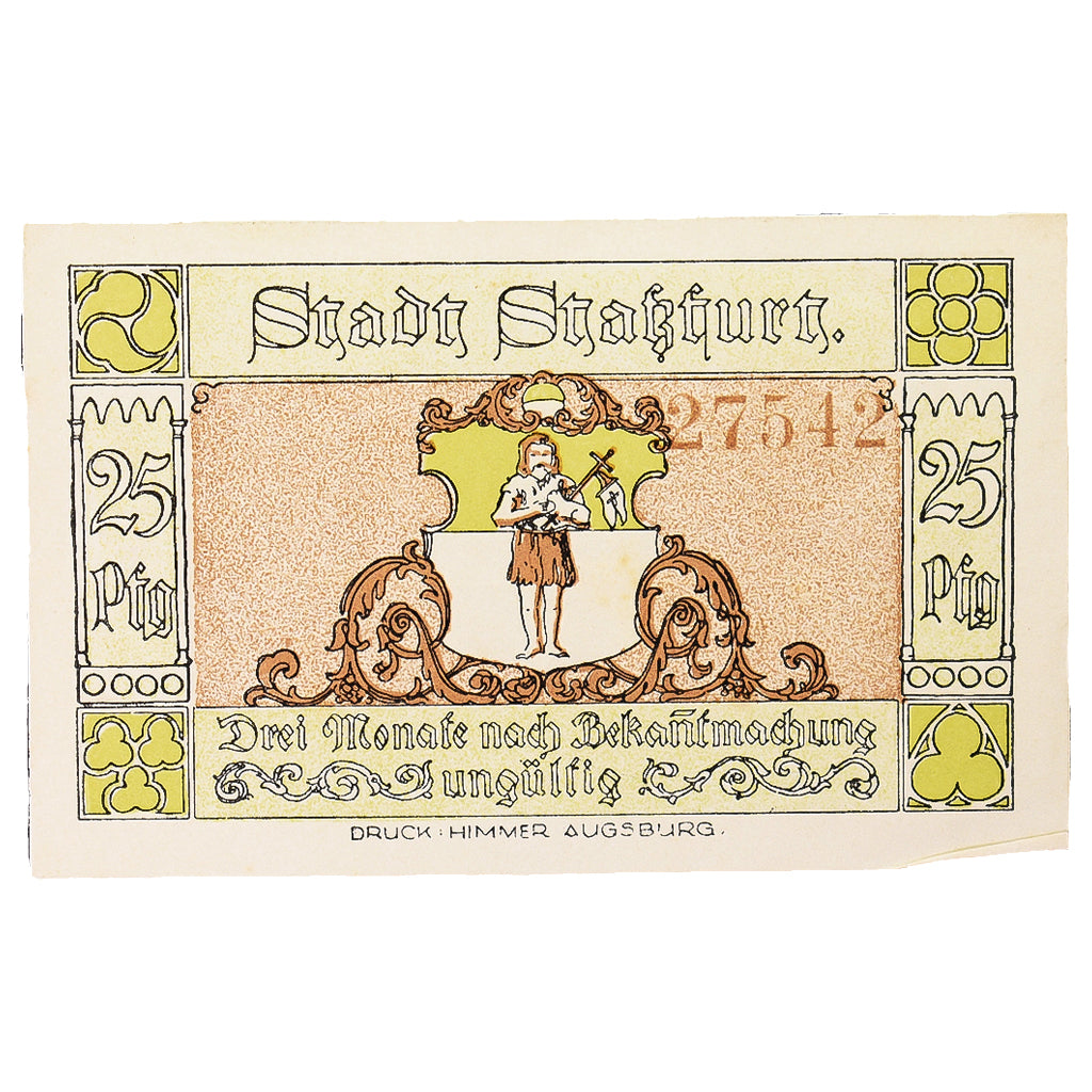 Geldschein, Deutschland, Stassfurt, 25 Pfennig, table 2, 1921, 1921-09-01, VZ+