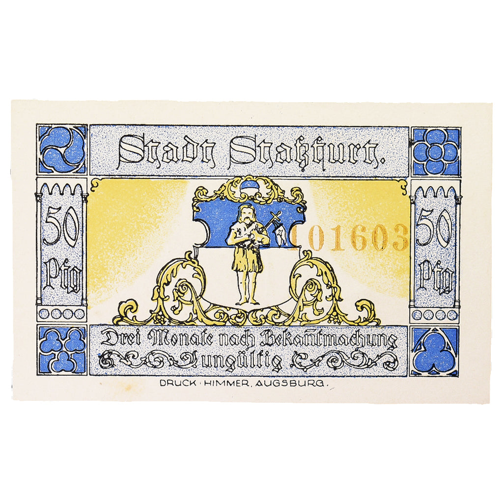 Geldschein, Deutschland, Stassfurt, 50 Pfennig, personnage, 1921, 1921-09-01