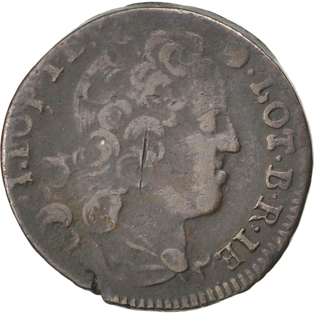 Stati tedeschi, LORRAINE, Leopold Joseph, Liard, 1728, Rame, BB, Boudeau:1594