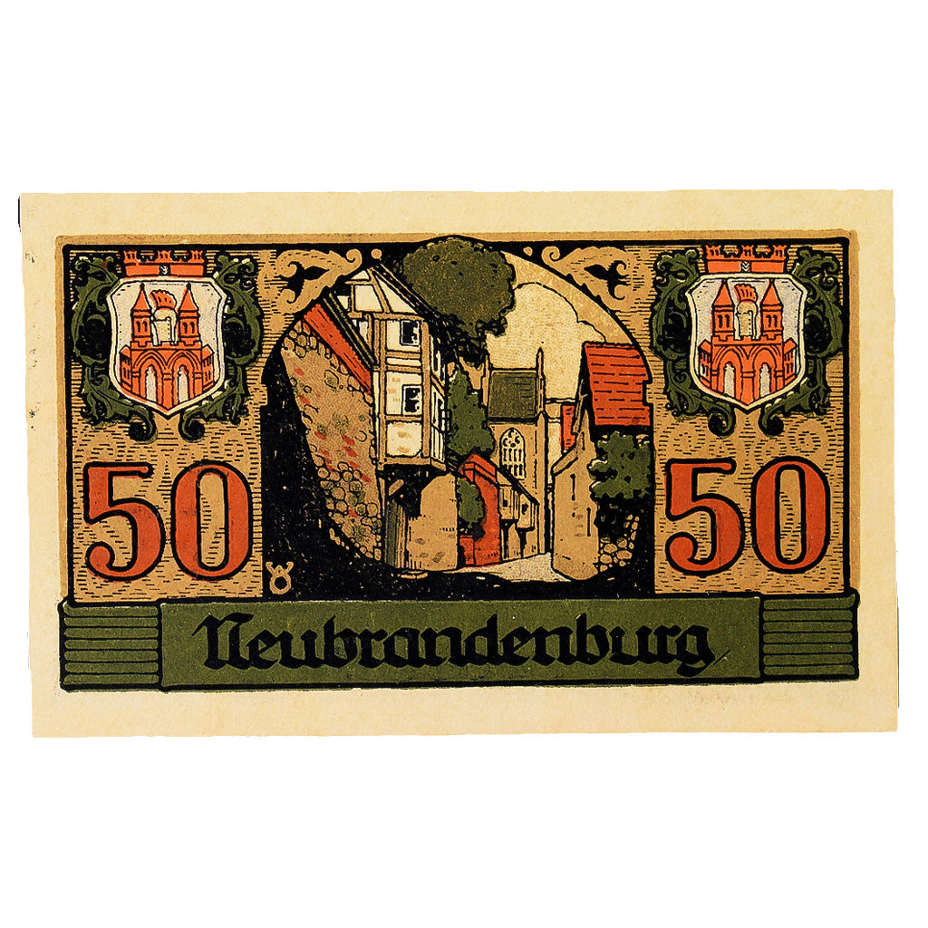 Banconote, Germania, neubrandenburg, 50 Pfennig, rue 3, 1922, 1922-07-30, SPL