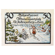 Banknote, Germany, Saint Andreasberg, 50 Pfennig, ski 2, 1921, 1921-10-01