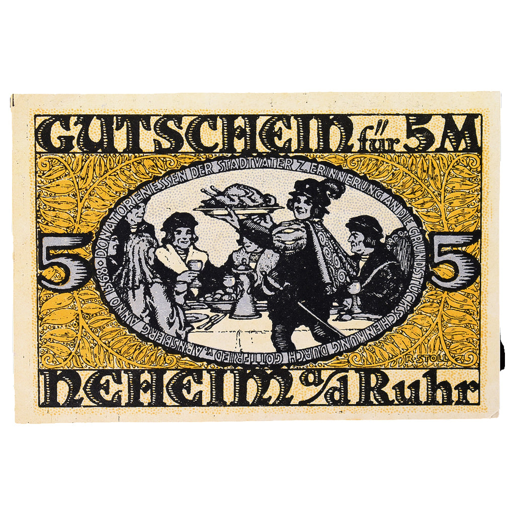 Banconote, Germania, Neheim a.d. Ruhr, 5 Mark, personnage 1, SPL, Mehl:931.1a