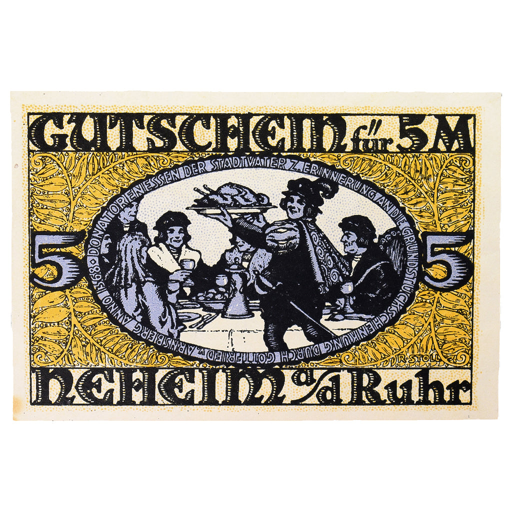Banconote, Germania, Neheim a.d. Ruhr, 5 Mark, personnage 3, SPL, Mehl:931.1a