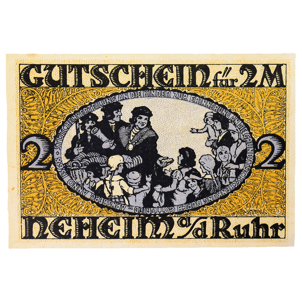 Geldschein, Deutschland, Neheim a.d. Ruhr Gemeinde, 2 Mark, personnage, VZ+