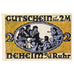 Geldschein, Deutschland, Neheim a.d. Ruhr Gemeinde, 2 Mark, personnage 1, VZ+