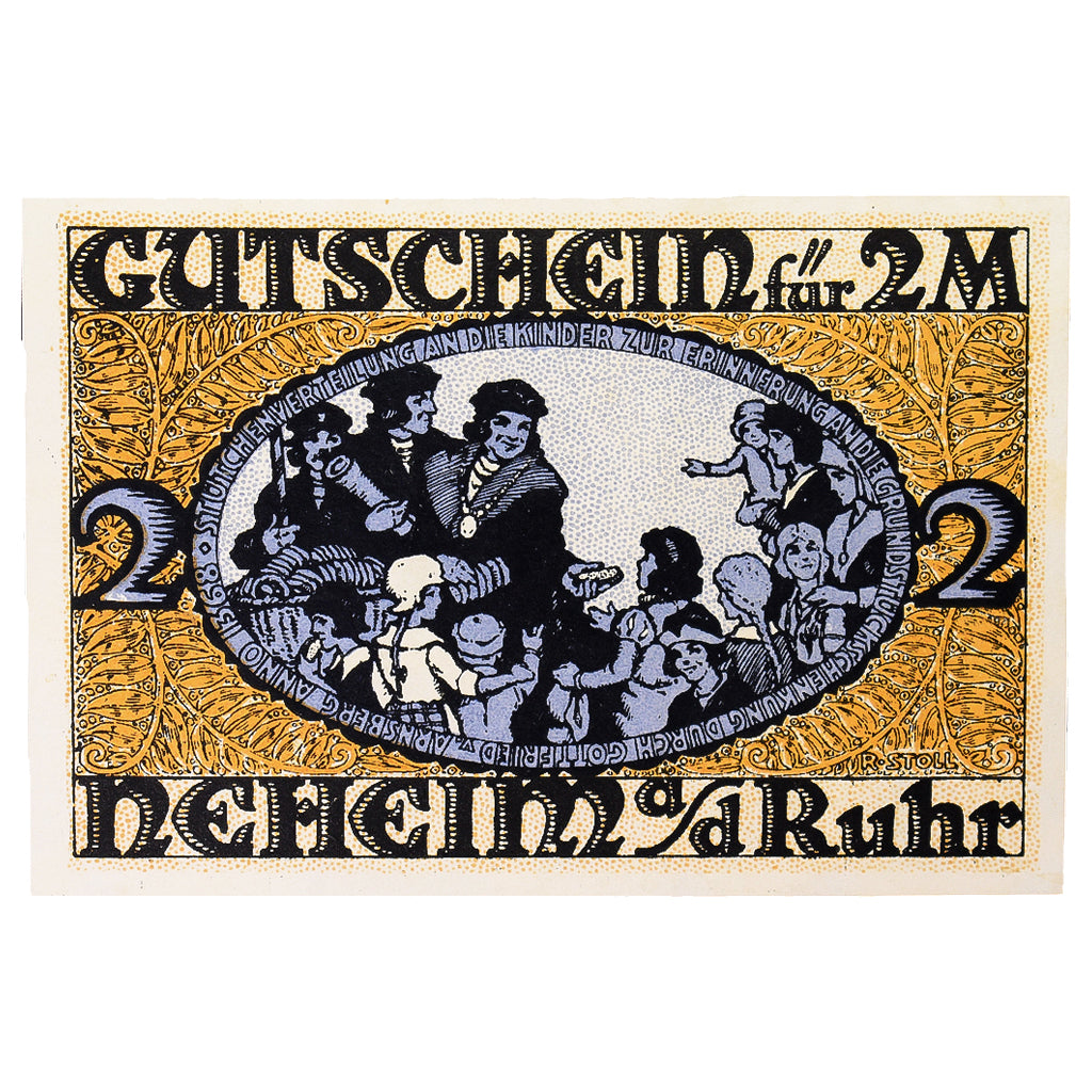 Geldschein, Deutschland, Neheim a.d. Ruhr Gemeinde, 2 Mark, personnage 3, VZ+