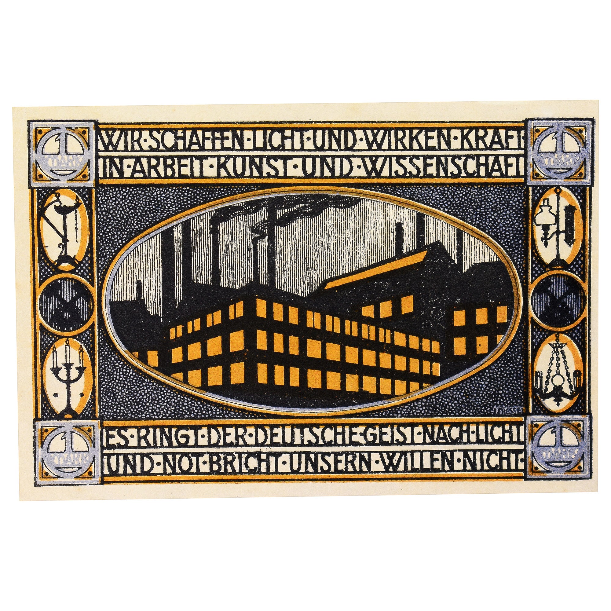 Banconote, Germania, Neheim a.d. Ruhr Gemeinde, 1 Mark, batiment 1, SPL