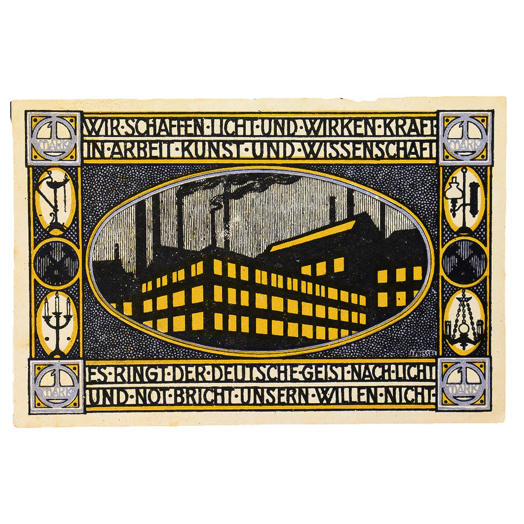 Banconote, Germania, Neheim a.d. Ruhr Gemeinde, 1 Mark, Batiment 4, SPL