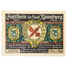 Banknote, Germany, Naumburg a.S. Stadt, 75 Pfennig, village, 1921, UNC(65-70)