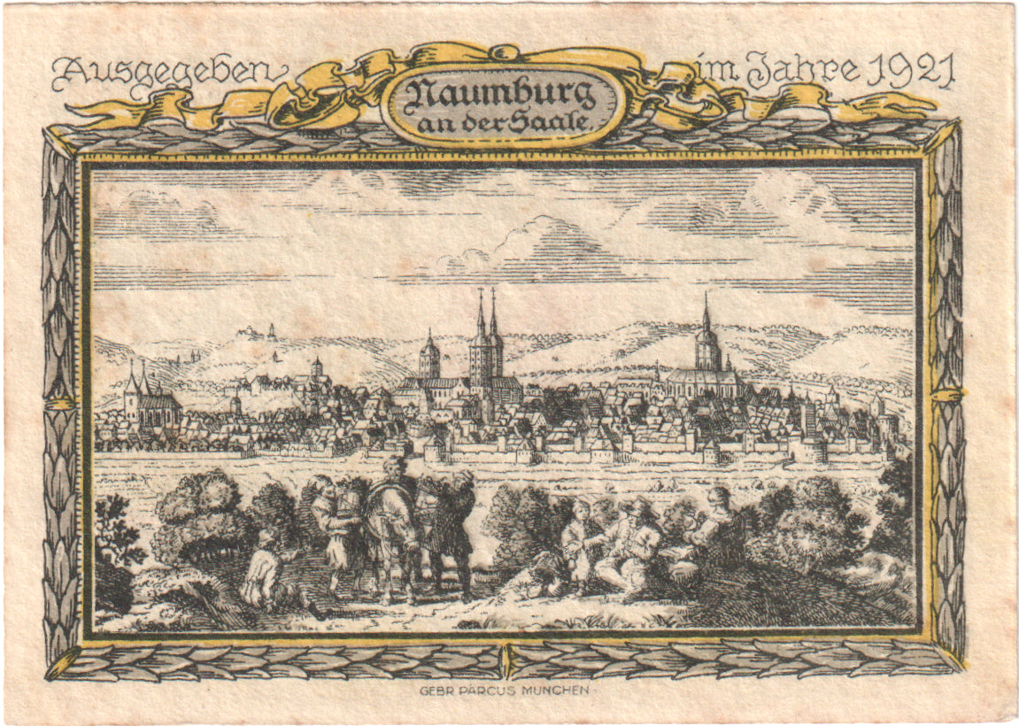 Billete, Alemania, Naumburg a.S. Stadt, 75 Pfennig, village 2, 1921, UNC