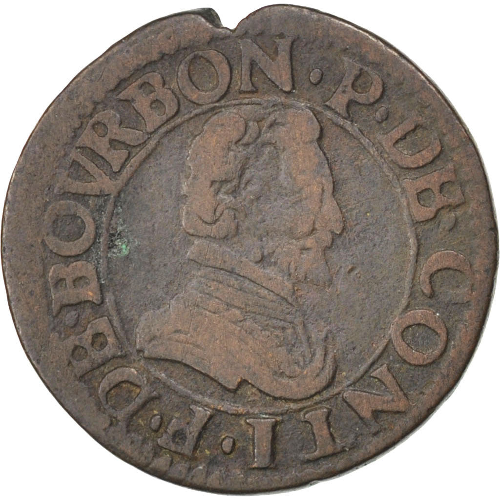 ESTADOS FRANCESES, CHÂTEAU-REGNAULT, 2 Deniers, Tournois, Cobre, BC+, CGKL:674